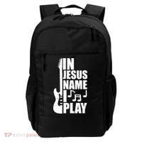 In Jesus Name I Play Guitar Backpack thumb 0