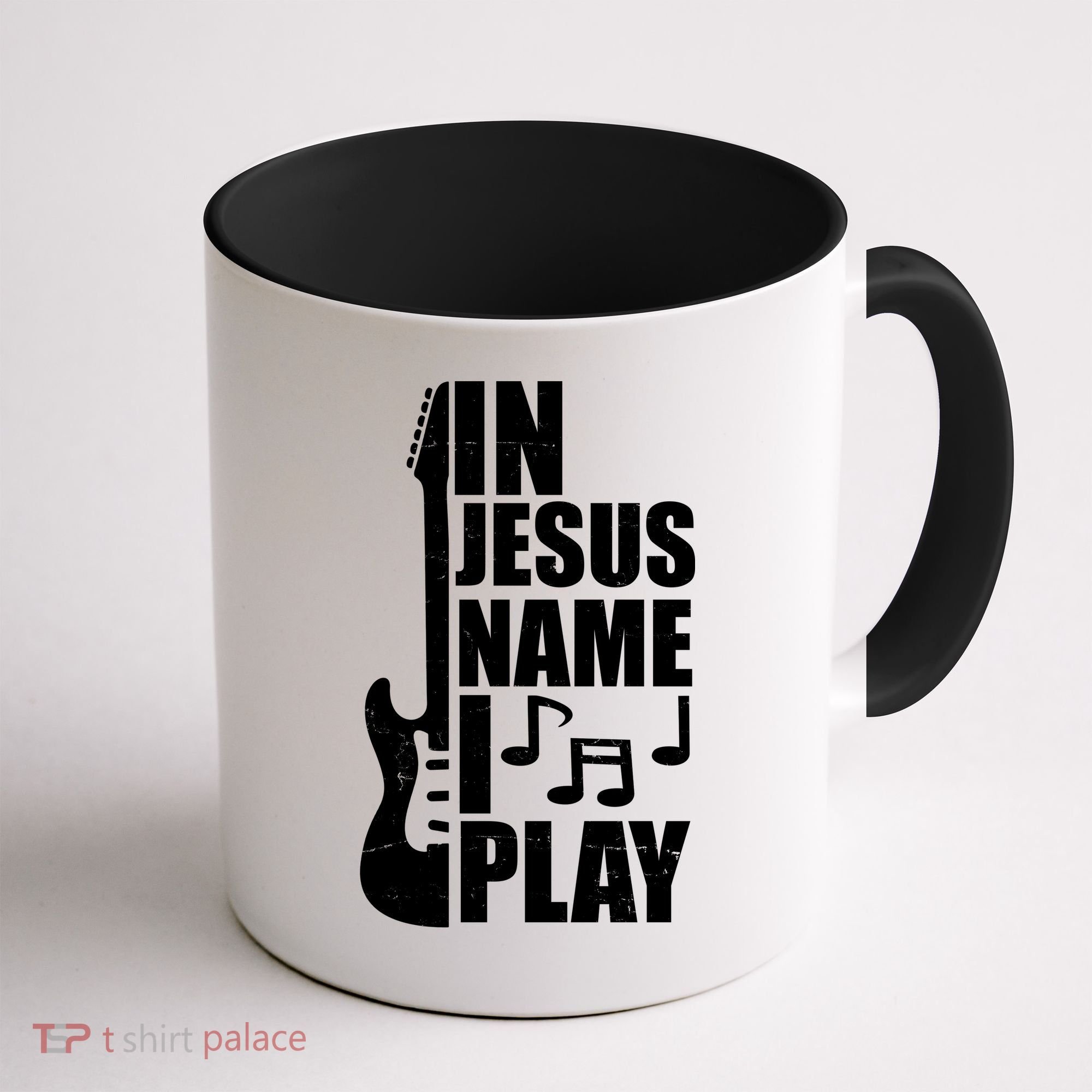 In Jesus Name I Play Guitar Coffee Mug