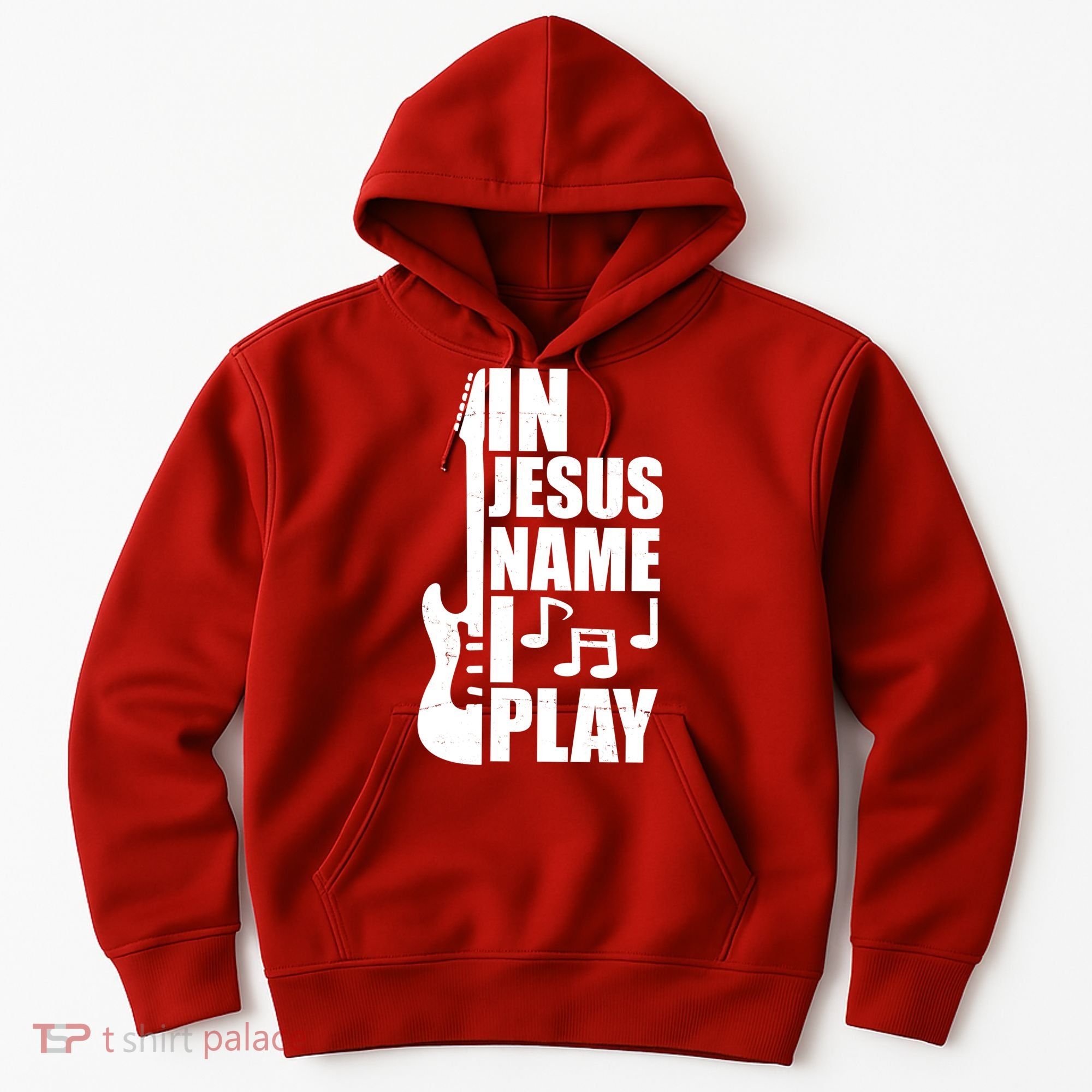 In Jesus Name I Play Guitar Hoodie