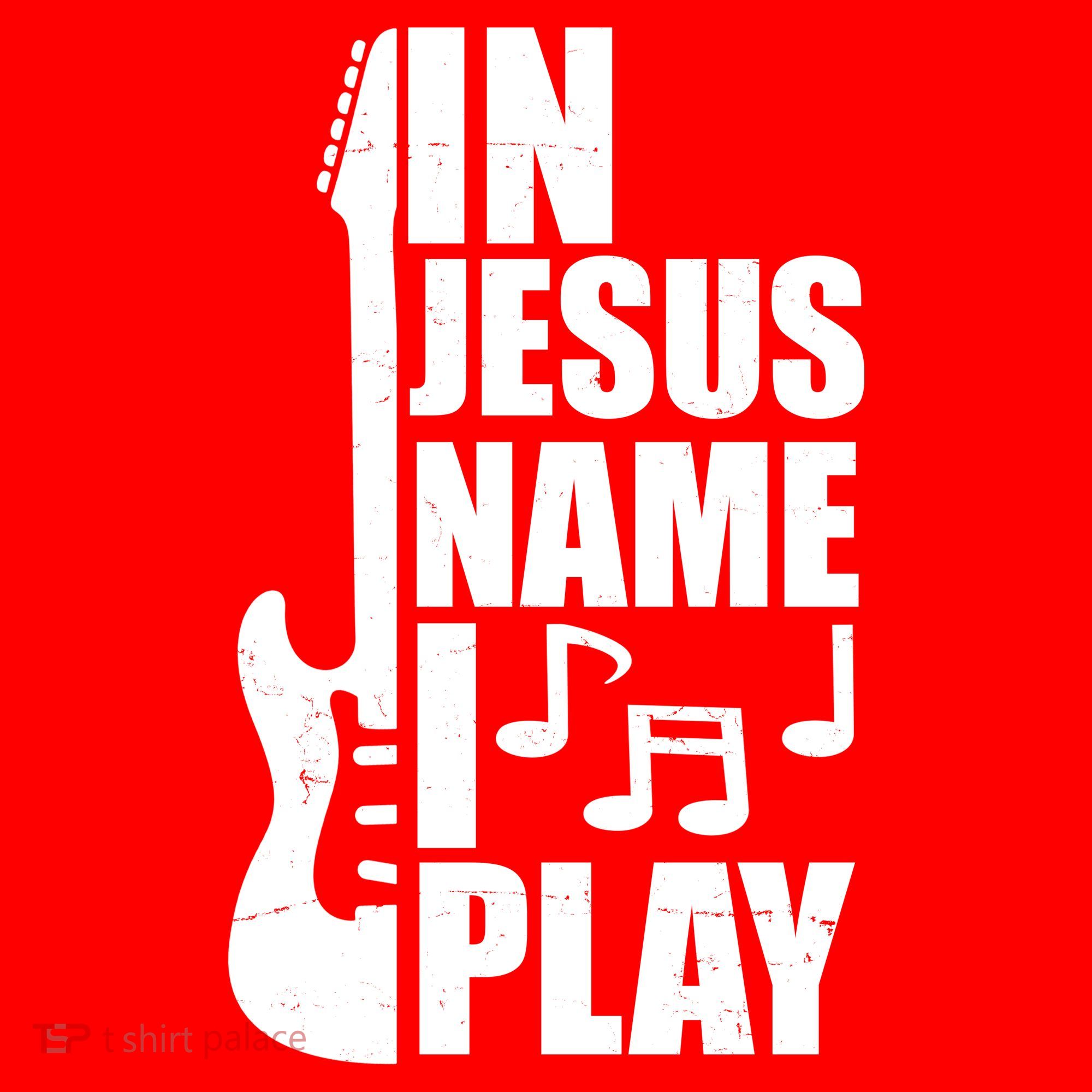 In Jesus Name I Play Guitar Baby Bodysuit
