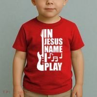In Jesus Name I Play Guitar Toddler T-Shirt thumb 2