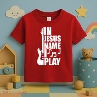 In Jesus Name I Play Guitar Toddler T-Shirt thumb 3