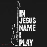 In Jesus Name I Play Guitar Christian Guitar Player Sweatshirt thumb 3