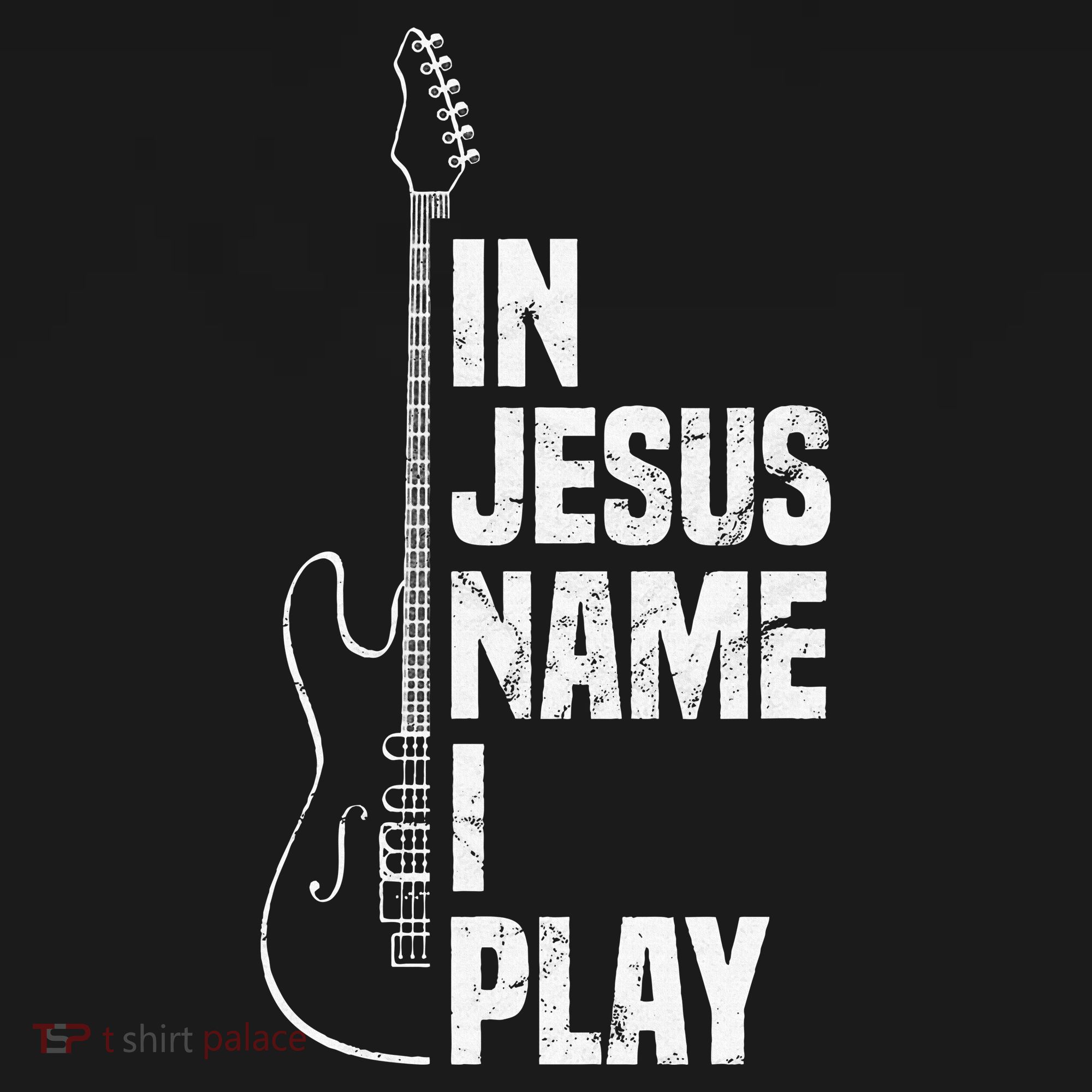 In Jesus Name I Play Guitar Christian Guitar Player Coaster