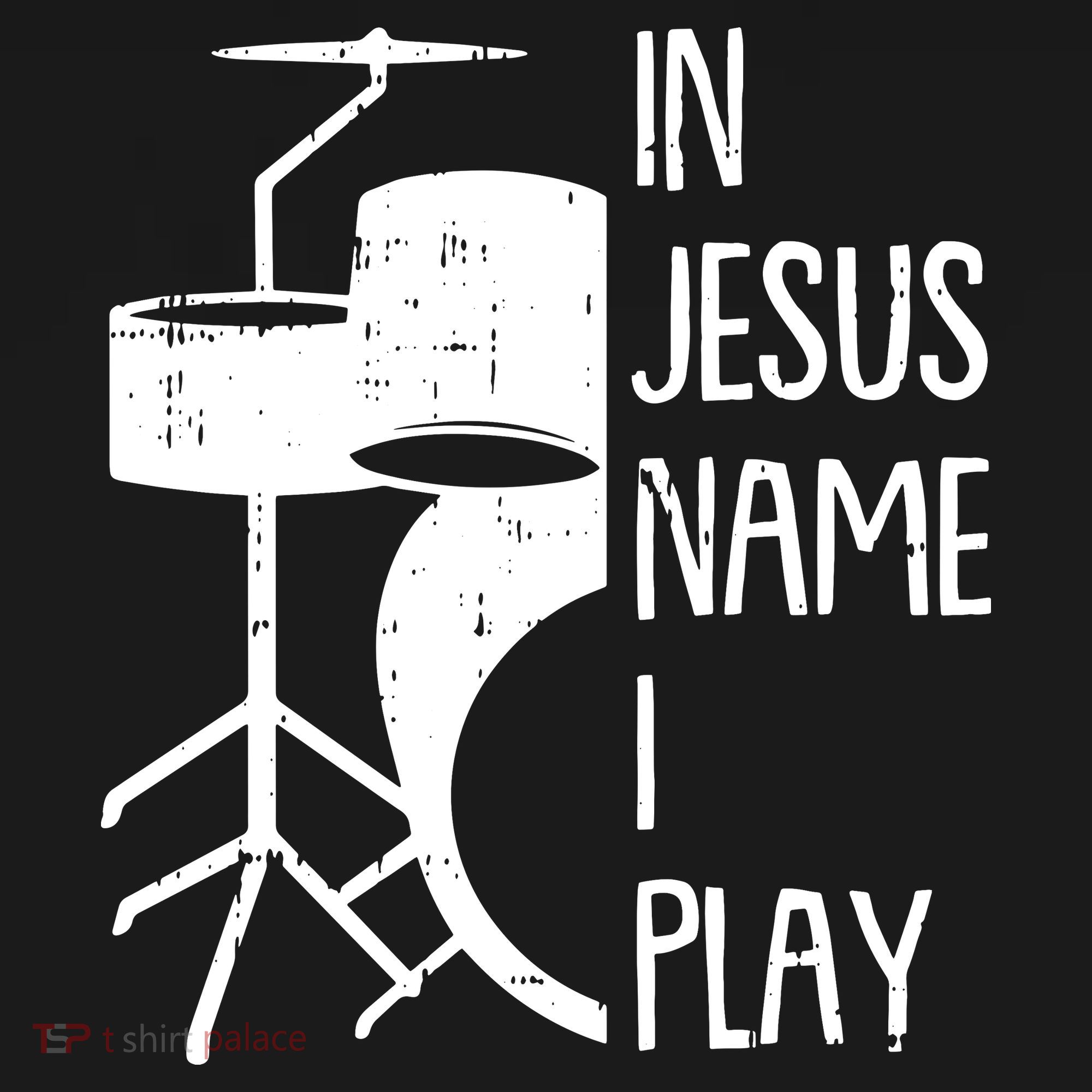 In Jesus Name Christmas Cool I Play Drum Christian Women's Hoodie
