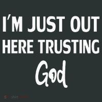 Im Just Out Here Trusting God Infant Baby Jersey Bodysuit thumb 2