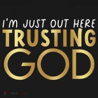 I'm Just Out Here Trusting God Christian Believers God Love  Women's Hoodie thumb 2