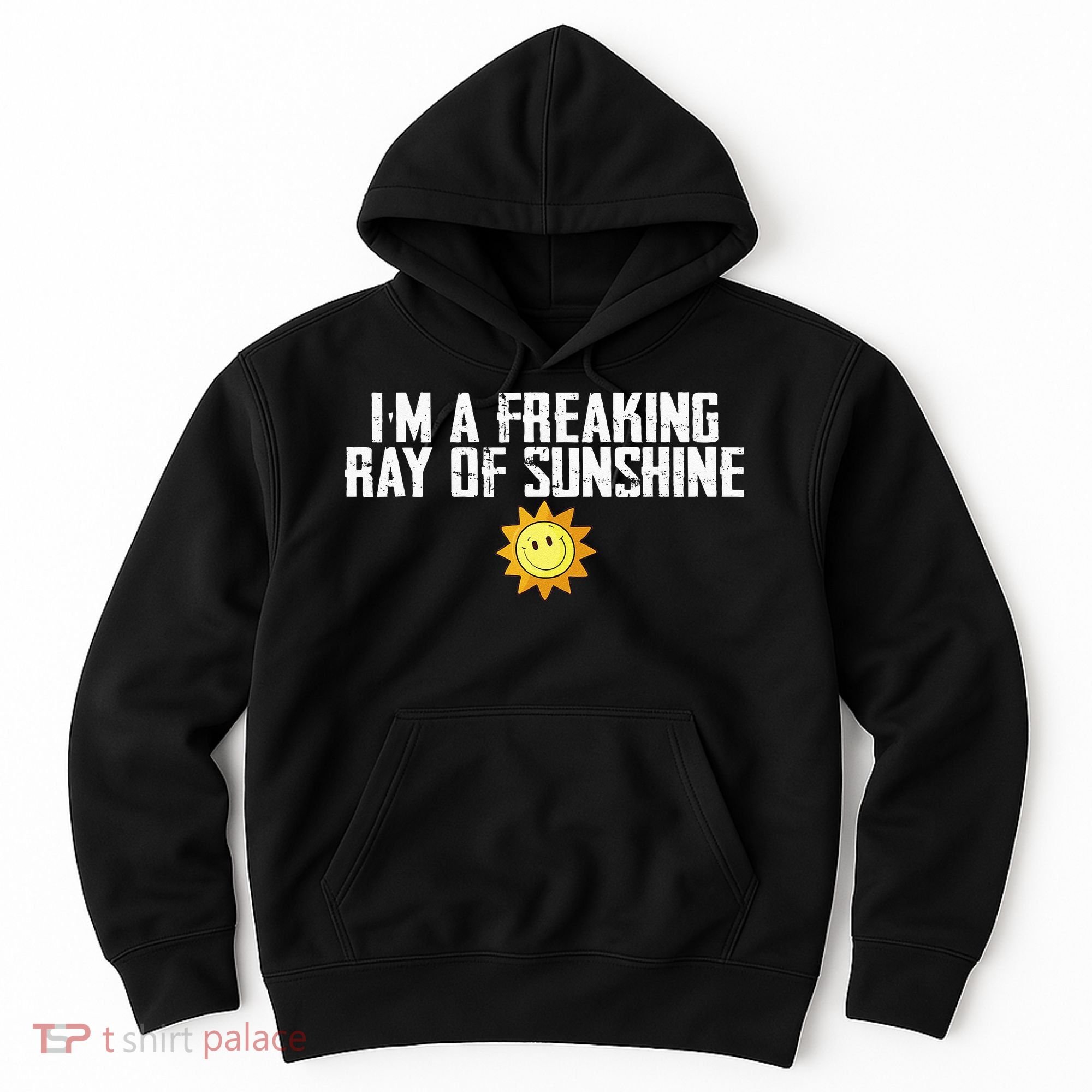 Im Just One Big Freaking Ray Of Sunshine Funny Sarcastic Hoodie