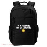 Im Just One Big Freaking Ray Of Sunshine Funny Sarcastic Backpack thumb 0