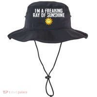 Im Just One Big Freaking Ray Of Sunshine Funny Sarcastic Bucket Hat thumb 0