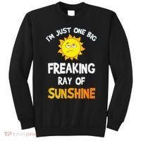 Im Just One Big Freaking Ray Of Sunshine Funny Idea Sweatshirt thumb 0