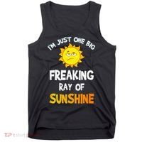 Im Just One Big Freaking Ray Of Sunshine Funny Idea Tank Top thumb 0