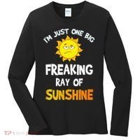 Im Just One Big Freaking Ray Of Sunshine Funny Idea Women's Long Sleeve Shirt thumb 0