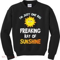Im Just One Big Freaking Ray Of Sunshine Funny Idea Kids Sweatshirt thumb 0