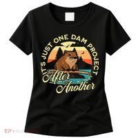 It’S Just One Dam Project After Another Funny Beaver Women's T-Shirt thumb 0