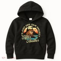 It’S Just One Dam Project After Another Funny Beaver Kids Hoodie thumb 0