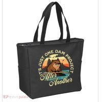 It’S Just One Dam Project After Another Funny Beaver Tote Bag thumb 2