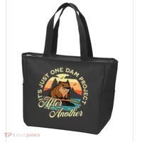 It’S Just One Dam Project After Another Funny Beaver Tote Bag thumb 3