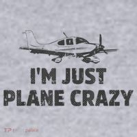 I'm Just Plane Crazy. Funny Airplane Pilots Women's Sweatshirt thumb 2