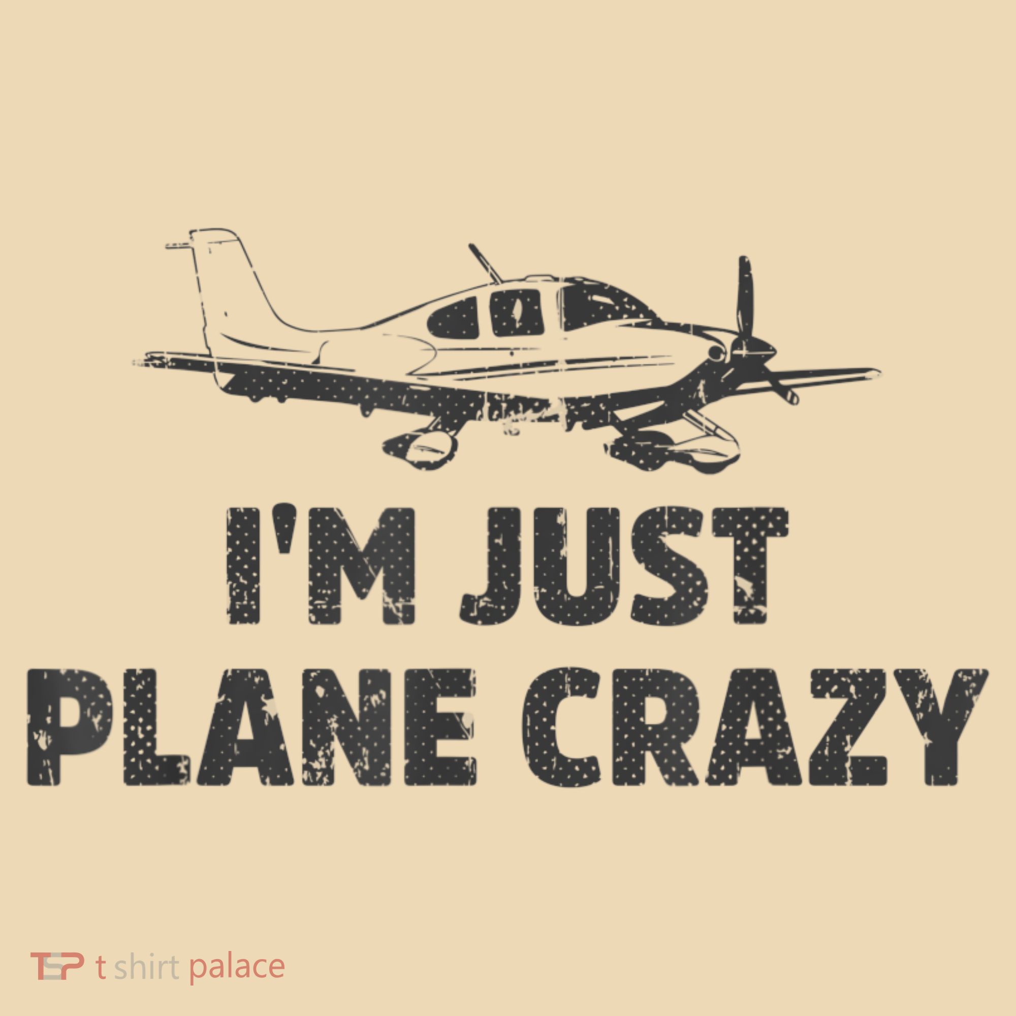 I'm Just Plane Crazy. Funny Airplane Pilots Tote Bag