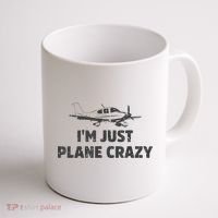 I'm Just Plane Crazy. Funny Airplane Pilots Coffee Mug thumb 1