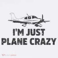 I'm Just Plane Crazy. Funny Airplane Pilots Women's Hoodie thumb 2