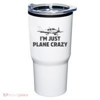 I'm Just Plane Crazy. Funny Airplane Pilots Tumbler thumb 0