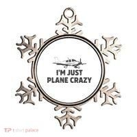 I'm Just Plane Crazy. Funny Airplane Pilots Ornament thumb 0
