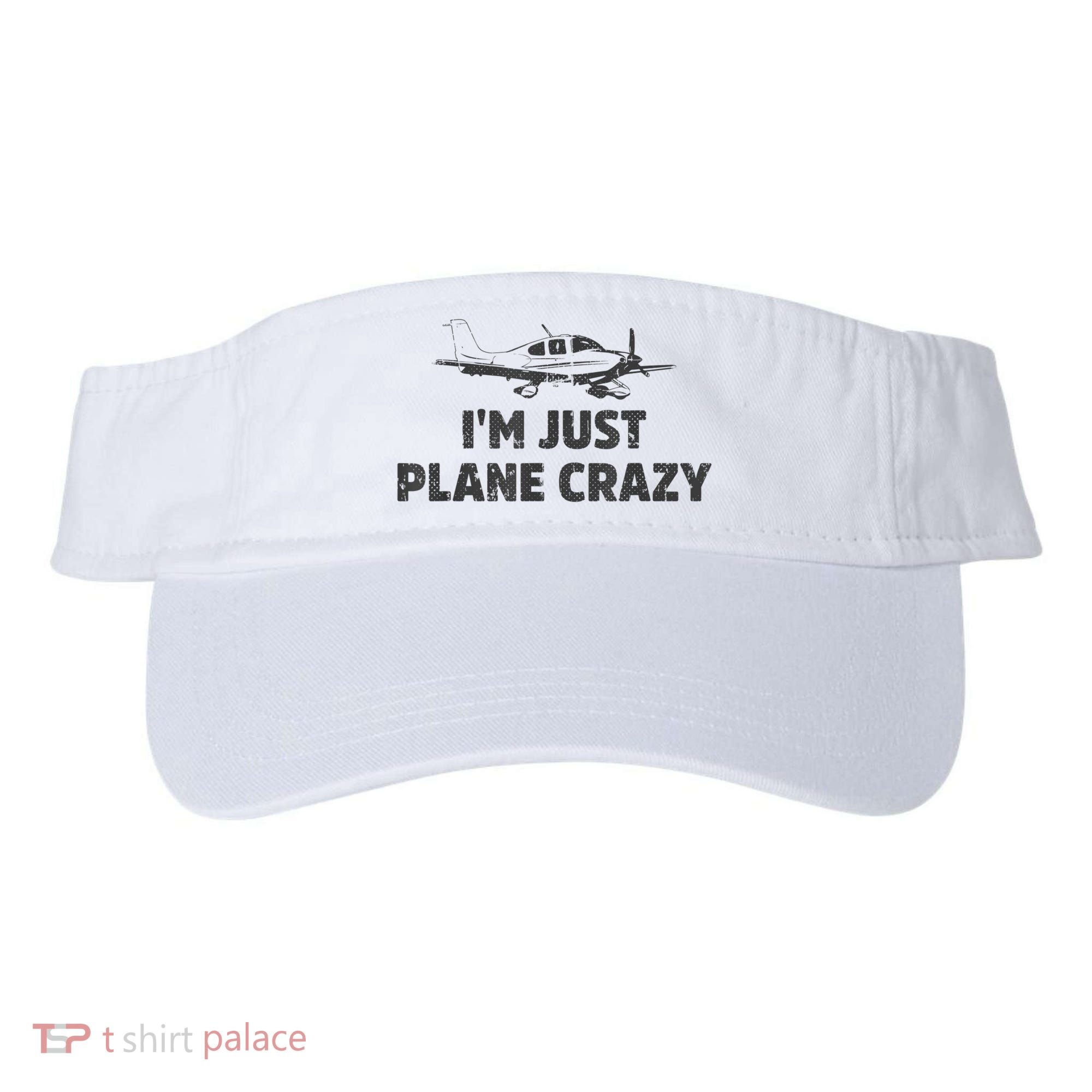 I'm Just Plane Crazy. Funny Airplane Pilots Visor
