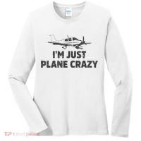 I'm Just Plane Crazy. Funny Airplane Pilots Women's Long Sleeve Shirt thumb 0