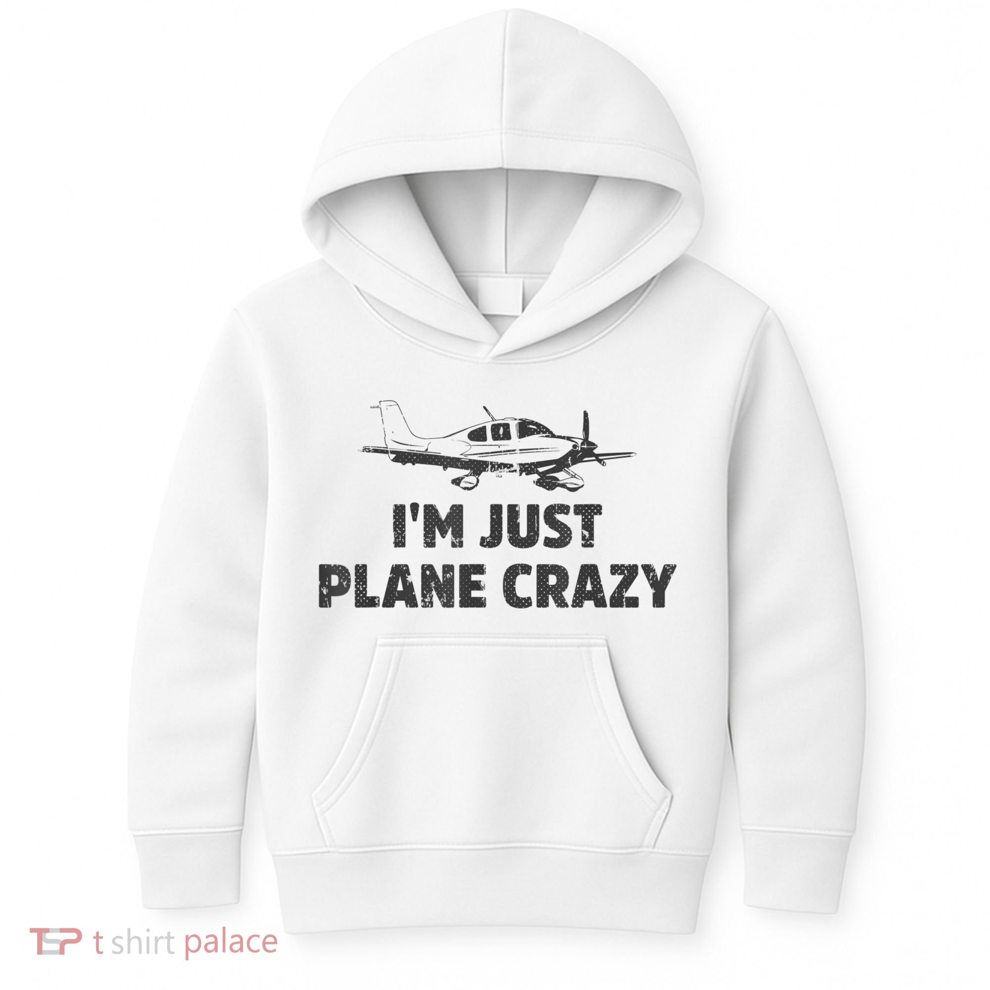 I'm Just Plane Crazy. Funny Airplane Pilots Kids Hoodie