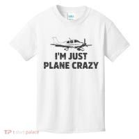 I'm Just Plane Crazy. Funny Airplane Pilots Kids T-Shirt thumb 0