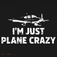 Im Just Plane Crazy Funny Airplane Pilots Ornament thumb 1