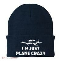 Im Just Plane Crazy Funny Airplane Pilots Beanie thumb 0