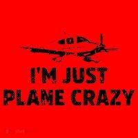 Im Just Plane Crazy Funny Airplane Pilots Santa Hat thumb 1