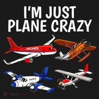 I'm Just Plane Crazy Aviation Gifts For Aircraft Pilots Women's Hoodie thumb 2