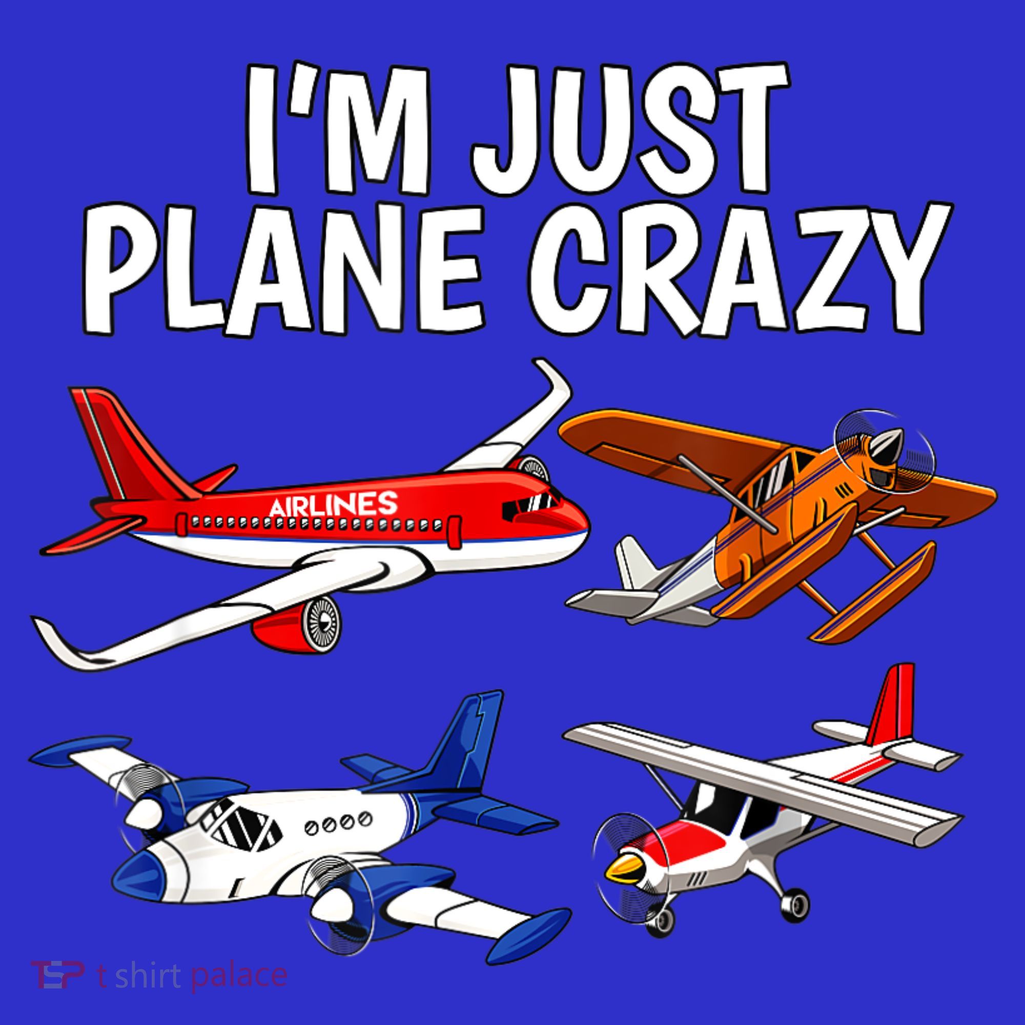 I'm Just Plane Crazy Aviation Gifts For Aircraft Pilots Women's Tank Top
