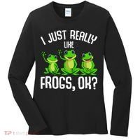 I Just Really Like Frogs Women's Long Sleeve Shirt thumb 0