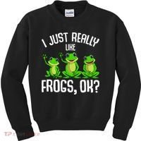 I Just Really Like Frogs Kids Sweatshirt thumb 0