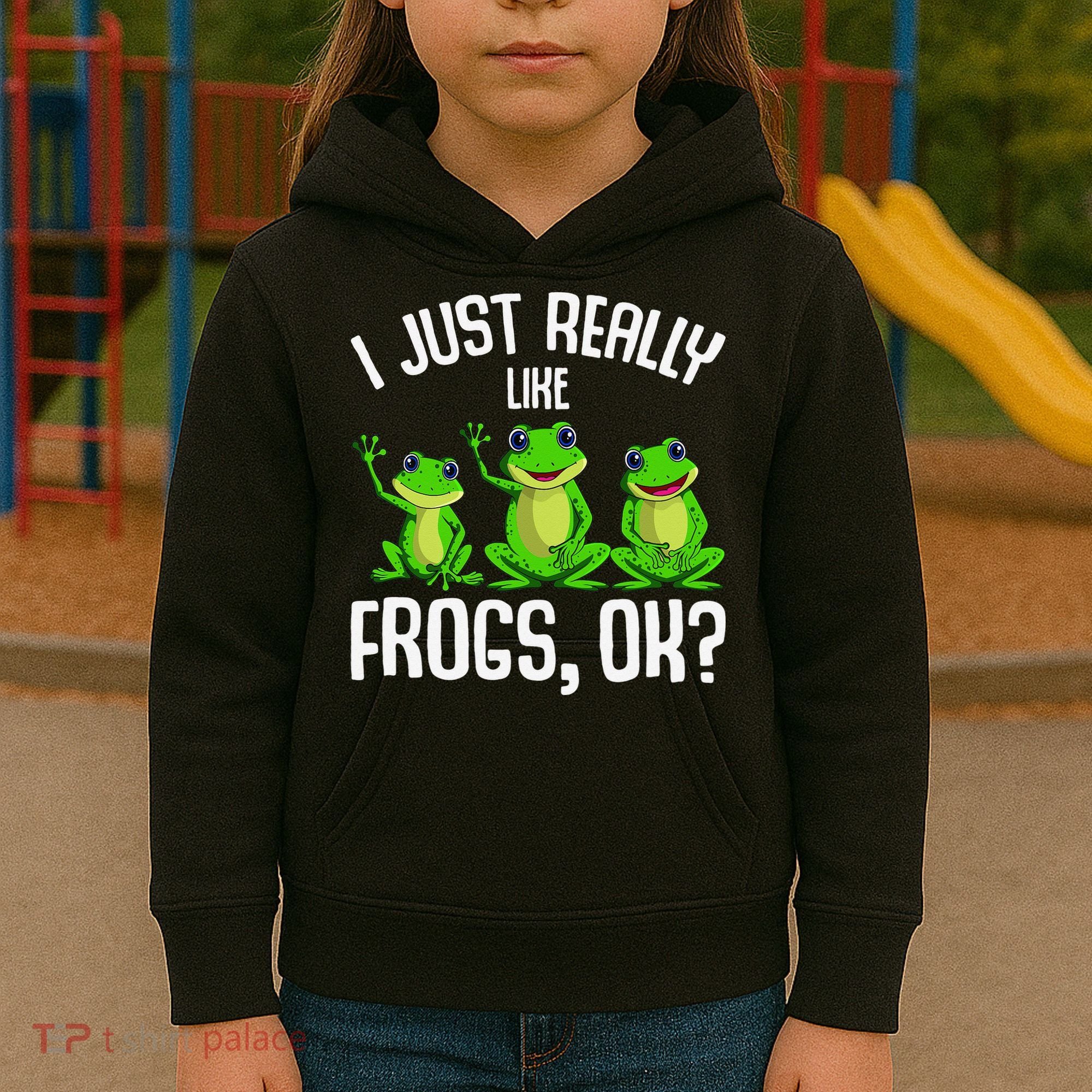 I Just Really Like Frogs Kids Hoodie