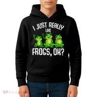 I Just Really Like Frogs Kids Hoodie thumb 4