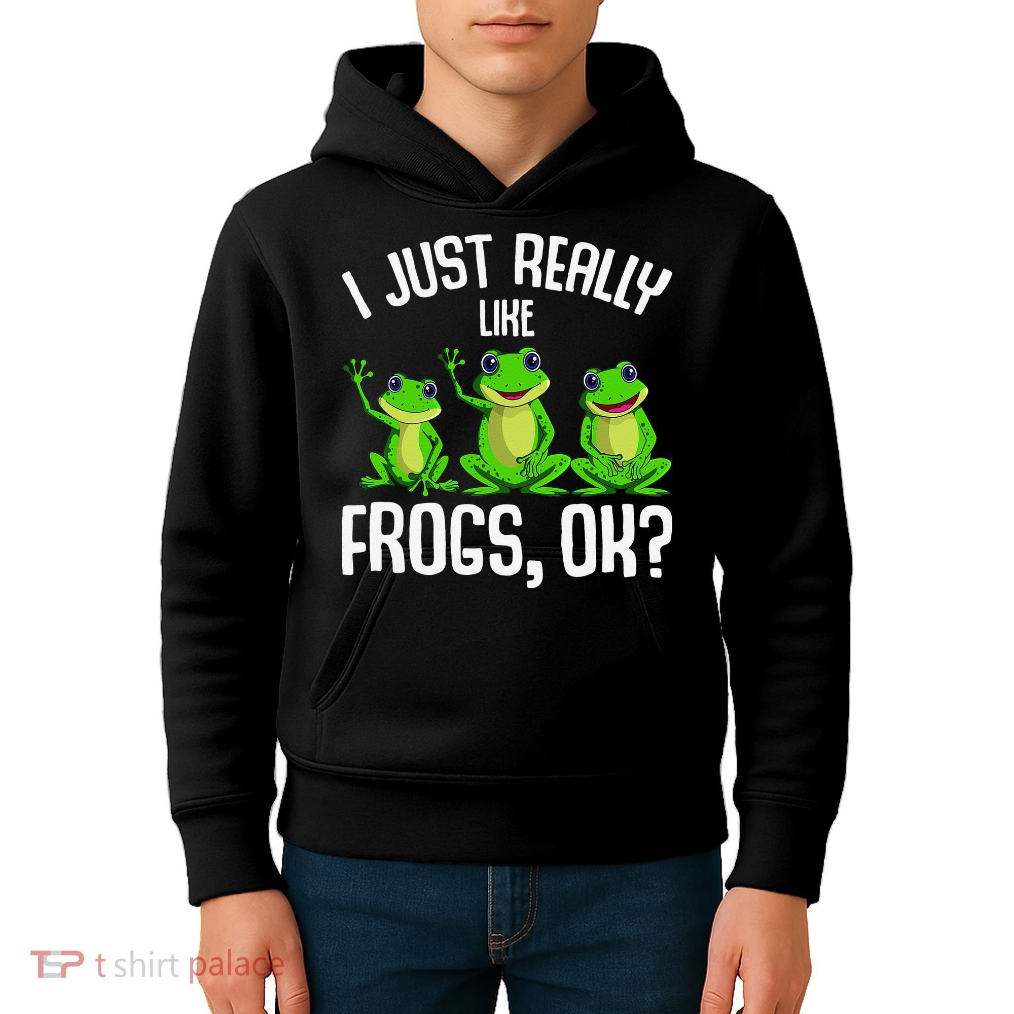 I Just Really Like Frogs Kids Hoodie