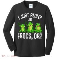 I Just Really Like Frogs Kids Long Sleeve Shirt thumb 0