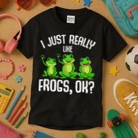 I Just Really Like Frogs Kids T-Shirt thumb 3