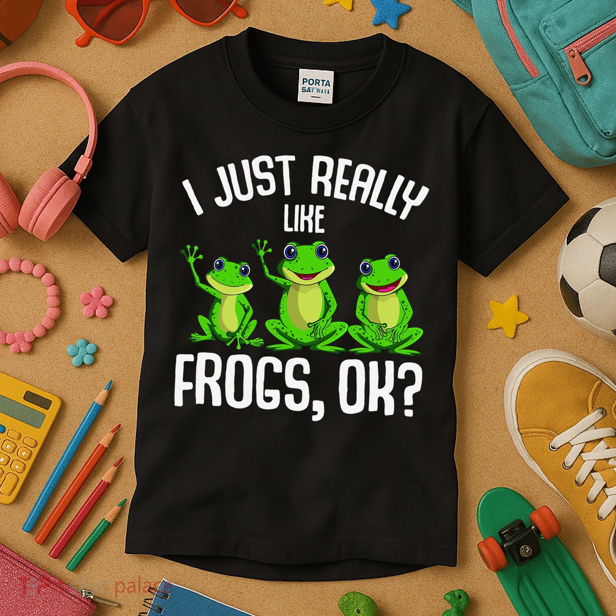 I Just Really Like Frogs Kids T-Shirt