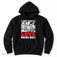 I Just Really Love Bocce Ball Hoodie thumb 0