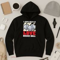 I Just Really Love Bocce Ball Hoodie thumb 3