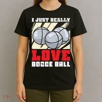 I Just Really Love Bocce Ball T-Shirt thumb 4