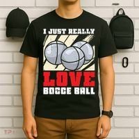 I Just Really Love Bocce Ball T-Shirt thumb 6