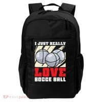 I Just Really Love Bocce Ball Backpack thumb 0